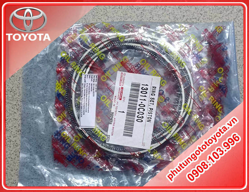 Bạc xéc măng Toyota Fortuner(09-16) - Hiace(07-12)