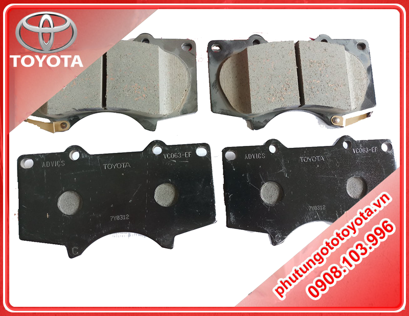 Bố thắng trước xe Toyota Fortuner 2021