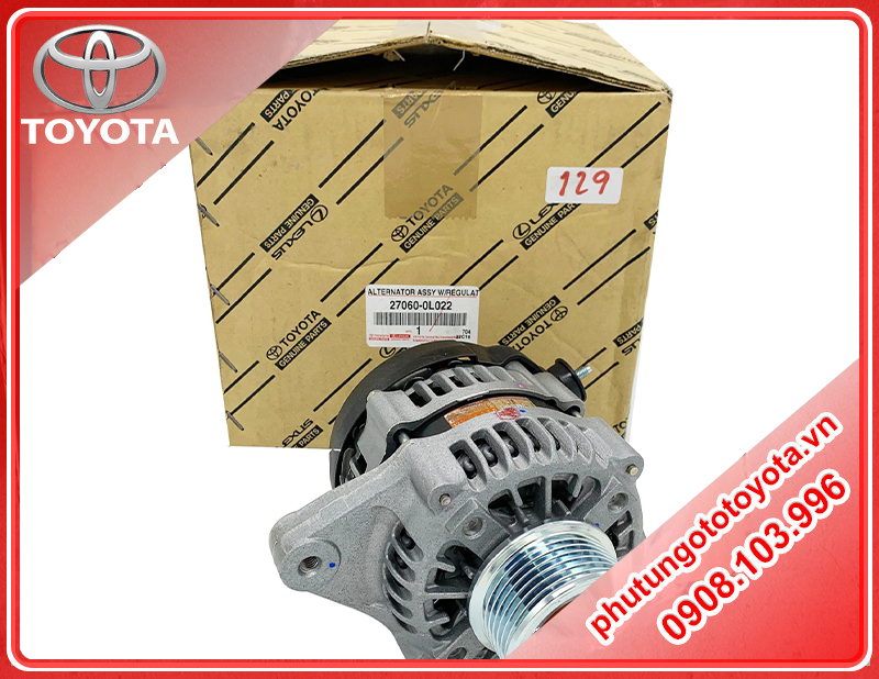 Máy phát điện xe Toyota Hilux 2014