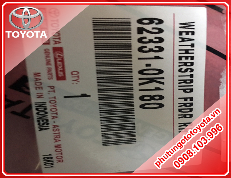 Ron khung cửa Fortuner