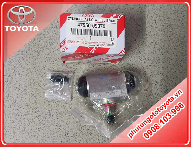 Xi lanh phanh sau Toyota Fortuner(09-20) - Hilux(16-21)